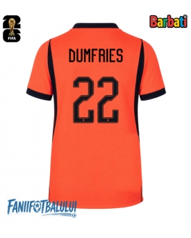 Țările de Jos Denzel Dumfries #22 Tricou Fotbal Replică Mondial 2026 Barbati Acasa